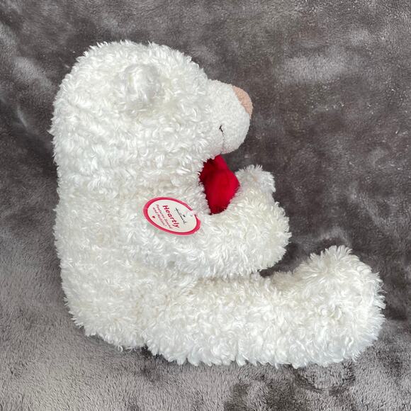 Hallmark Hug Me Squeeze Me Love Me Bear Plush 11” Animated Heartly Stuffed Toy - Picture 6 of 13